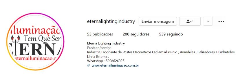 Cliente Eterna Iluminação