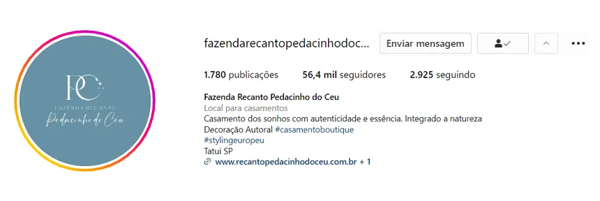 Cliente Recanto Fazenda Pedacinho do Céu